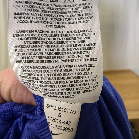 3/$20 Nike Top Women's Dri-Fit Miler Running Workout Tank Top Blue Women’s Small - Picture 5 of 7